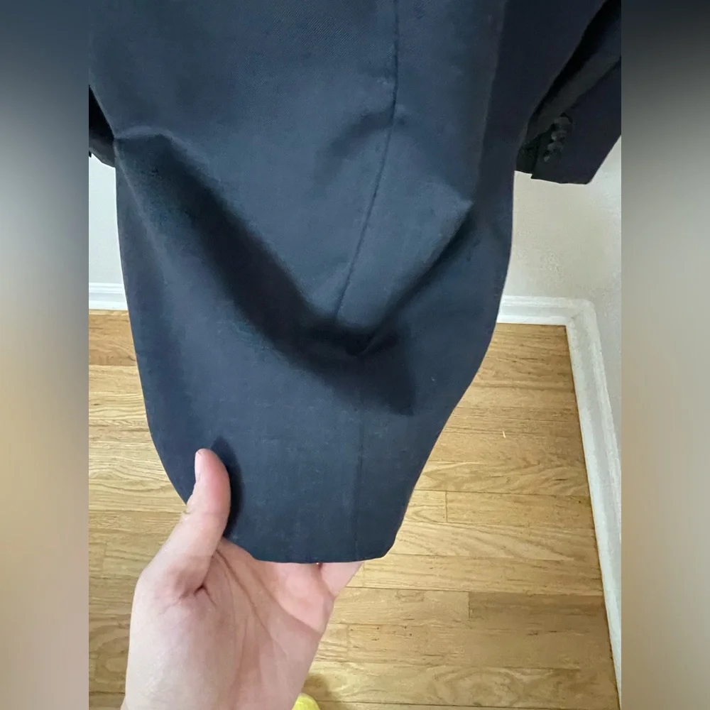 LAUREN Ralph Lauren Trim Fit 100% Wool Blazer 44R (22x31)‎ Dark Navy/Black